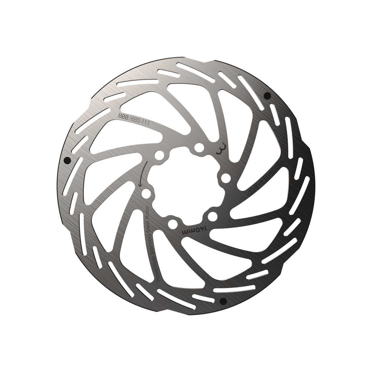 BBB Cycling kerékpáros féktárcsa BBS-111 PowerStop, 6 csavaros, 140mm
