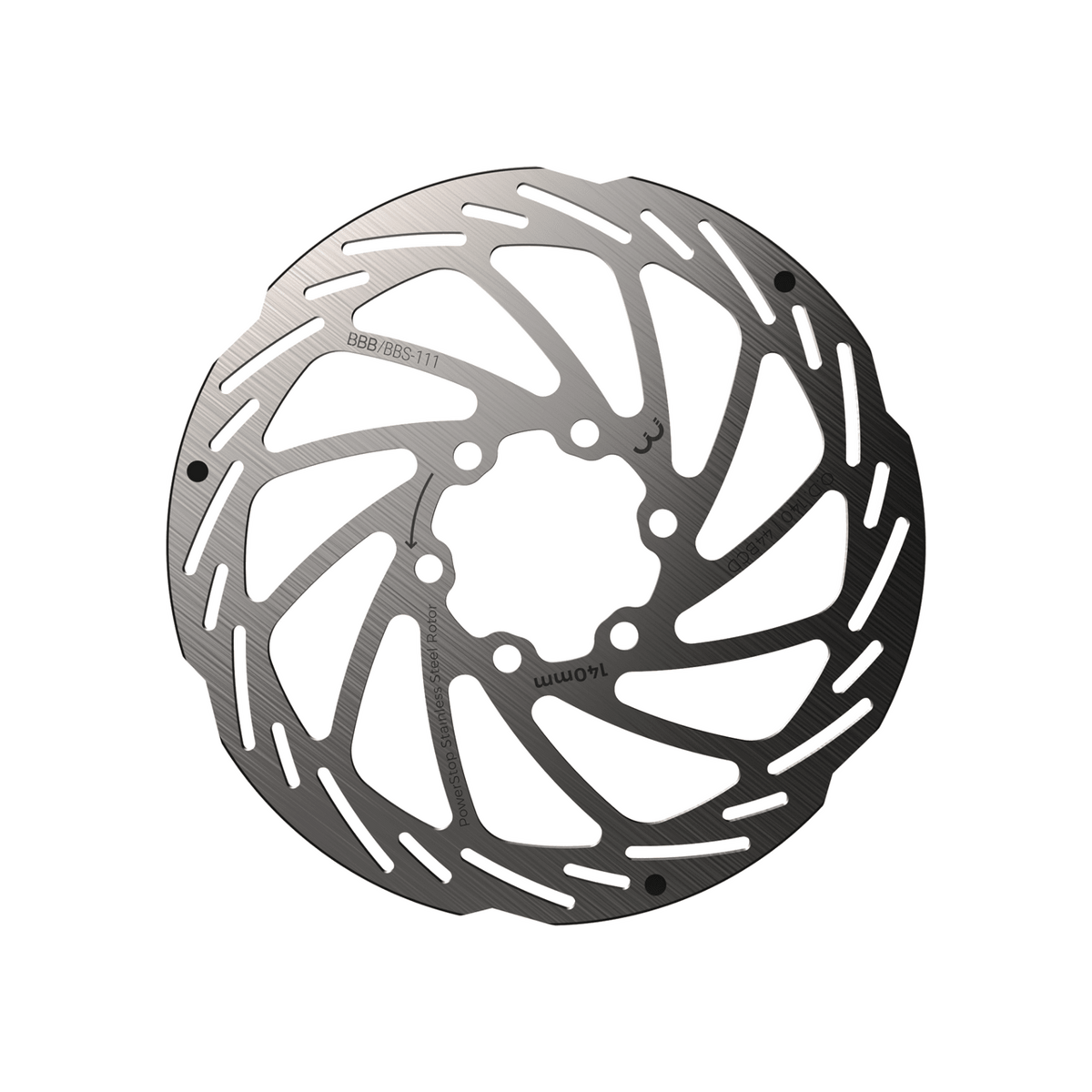 BBB Cycling kerékpáros féktárcsa BBS-111 PowerStop, 6 csavaros, 140mm
