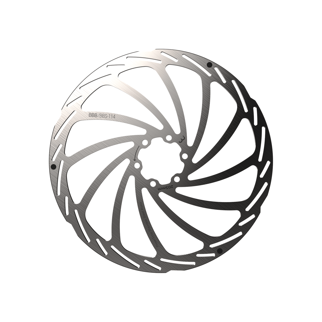 BBB Cycling kerékpáros féktárcsa BBS-114 PowerStop, 6 csavaros, 203mm