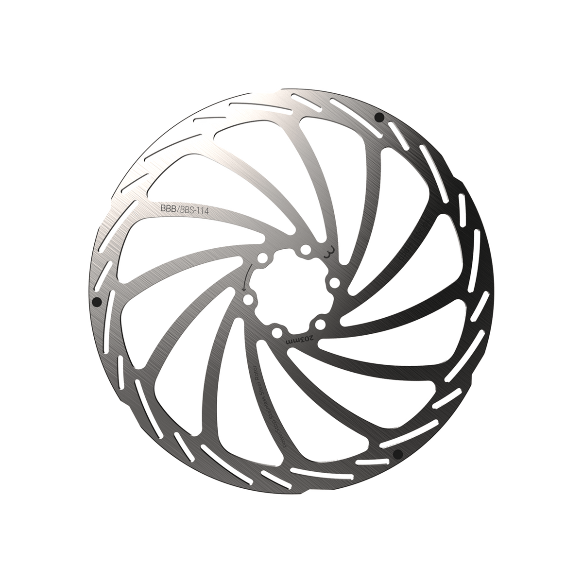 BBB Cycling kerékpáros féktárcsa BBS-114 PowerStop, 6 csavaros, 203mm