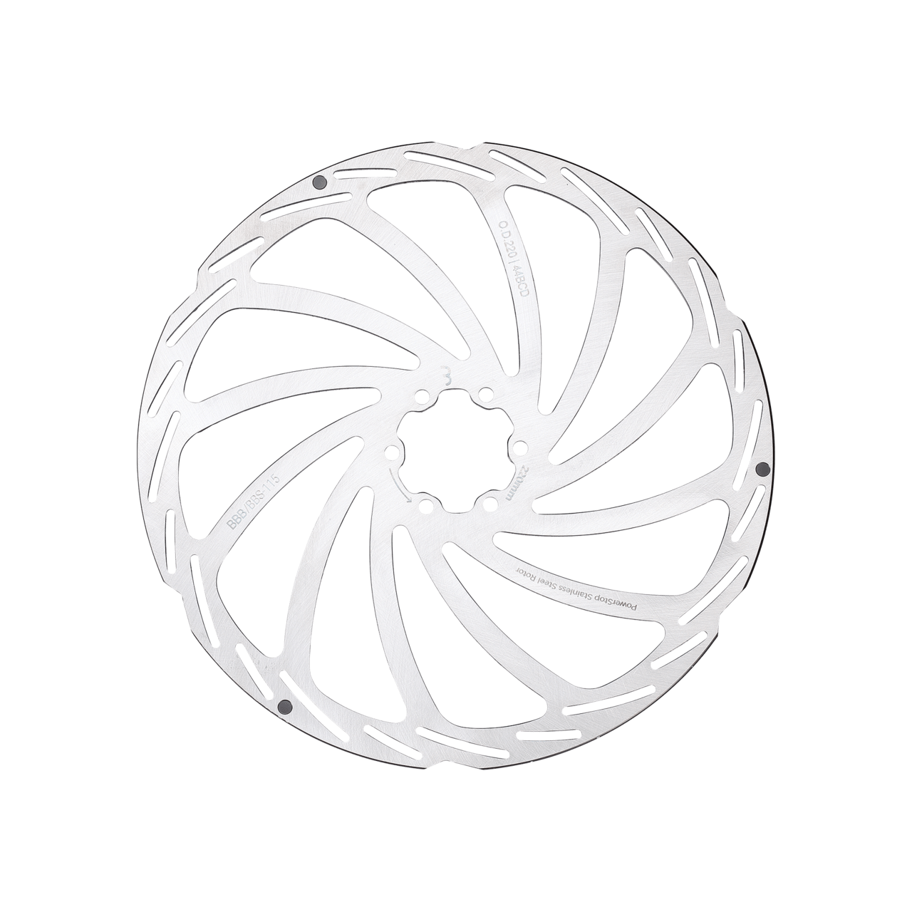 BBB Cycling kerékpáros féktárcsa BBS-115 PowerStop, 6 csavaros, 220mm