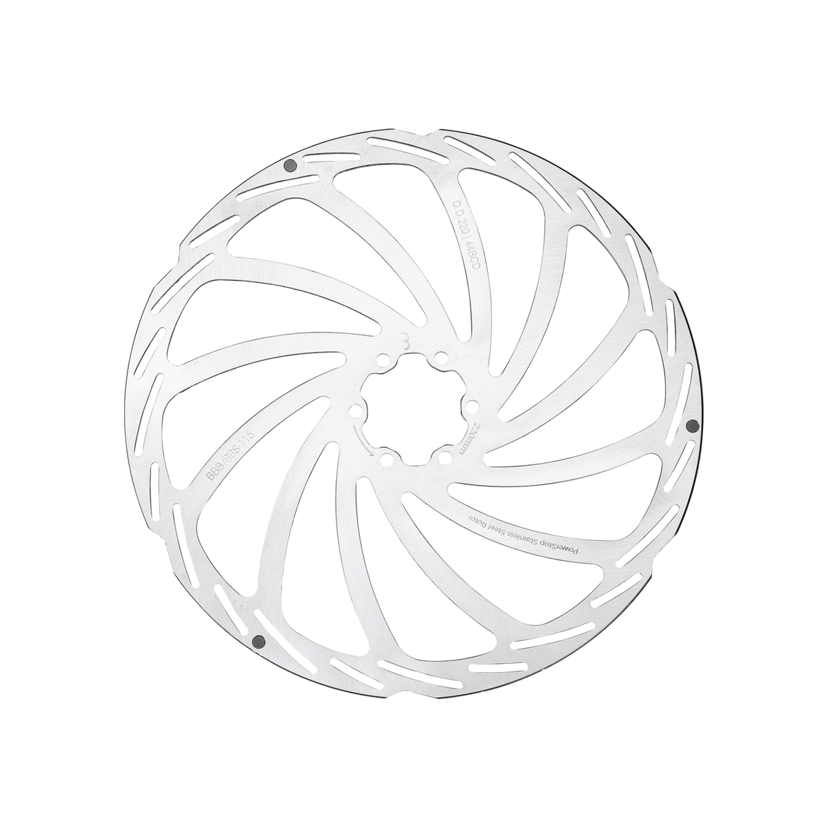 BBB Cycling kerékpáros féktárcsa BBS-115 PowerStop, 6 csavaros, 220mm