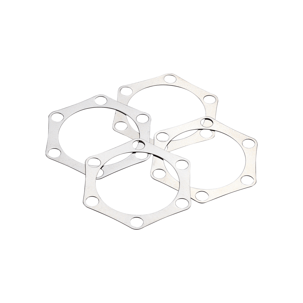 BBB Cycling kerékpáros féktárcsa alátét szett, BBS-130 Rotor, 6 csavaros, 4 db-os kiszerelés, ezüst