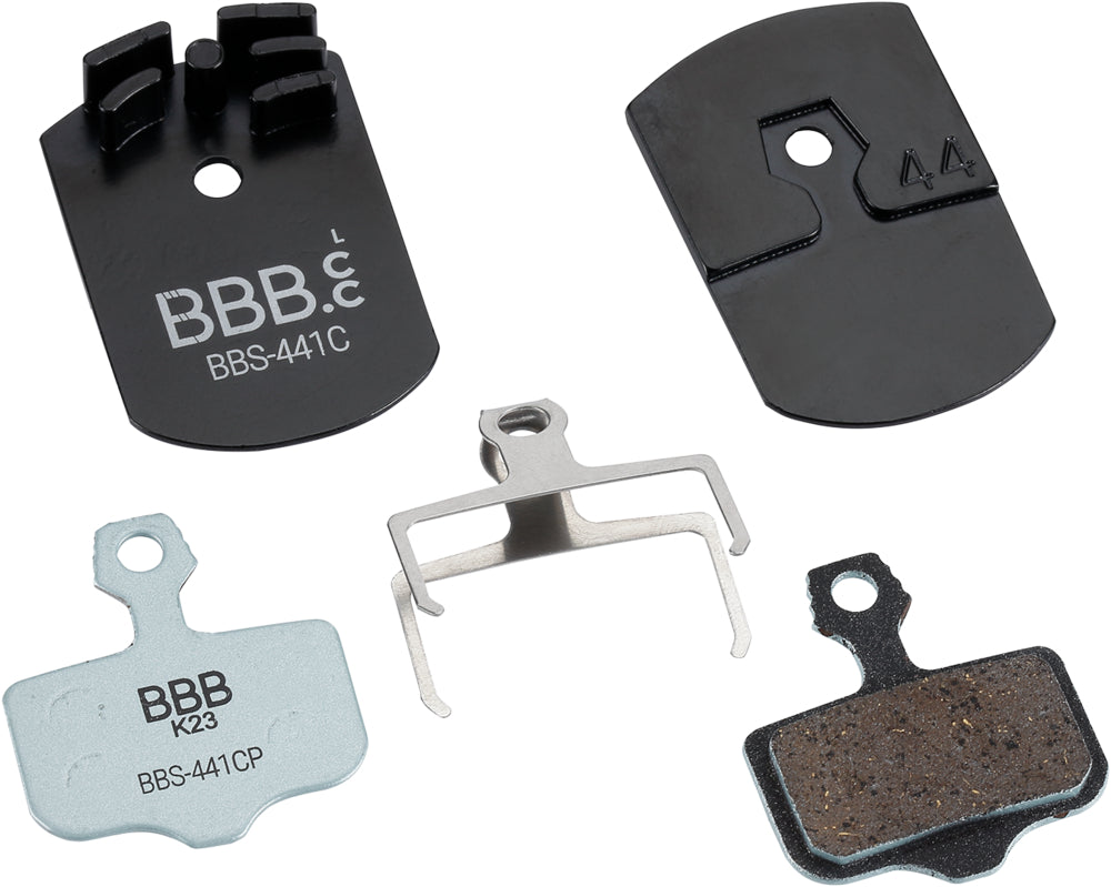 BBB Cycling kerékpáros hűtőbordás tárcsafék betét BBS-441C DiscStop Coolfin, hűtőborda + betét együtt, Avid Elixir kompatibilis