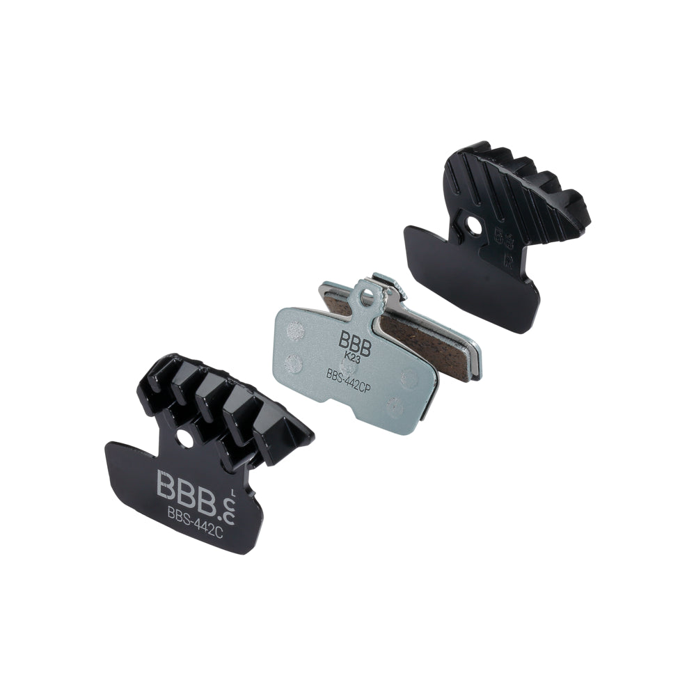 BBB Cycling kerékpáros hűtőbordás tárcsafék betét BBS-442C DiscStop Coolfin, hűtőborda + betét együtt, Avid Code R kompatibilis