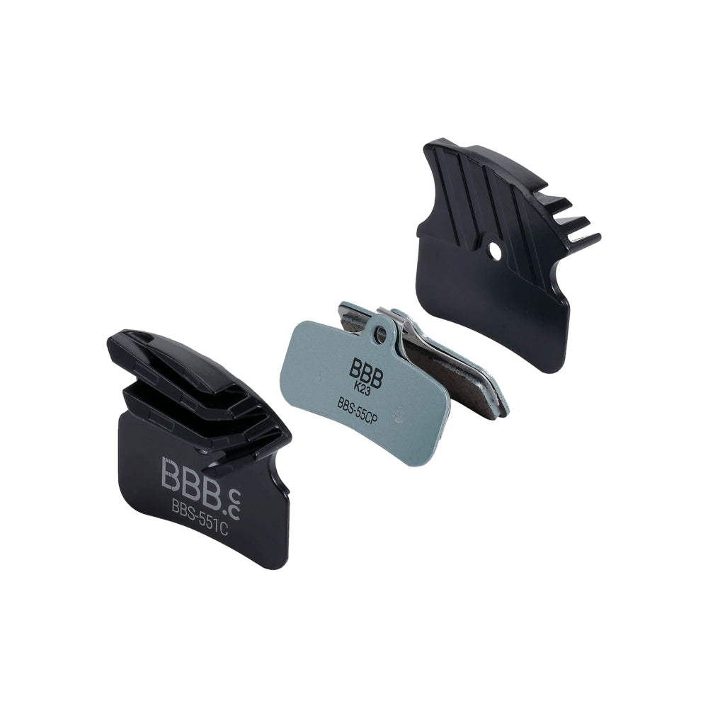 BBB Cycling kerékpáros tárcsafék betét BBS-551C DiscStop Coolfin, hűtőborba + betét együtt, kompatibilis Shimano XT BR-M8120