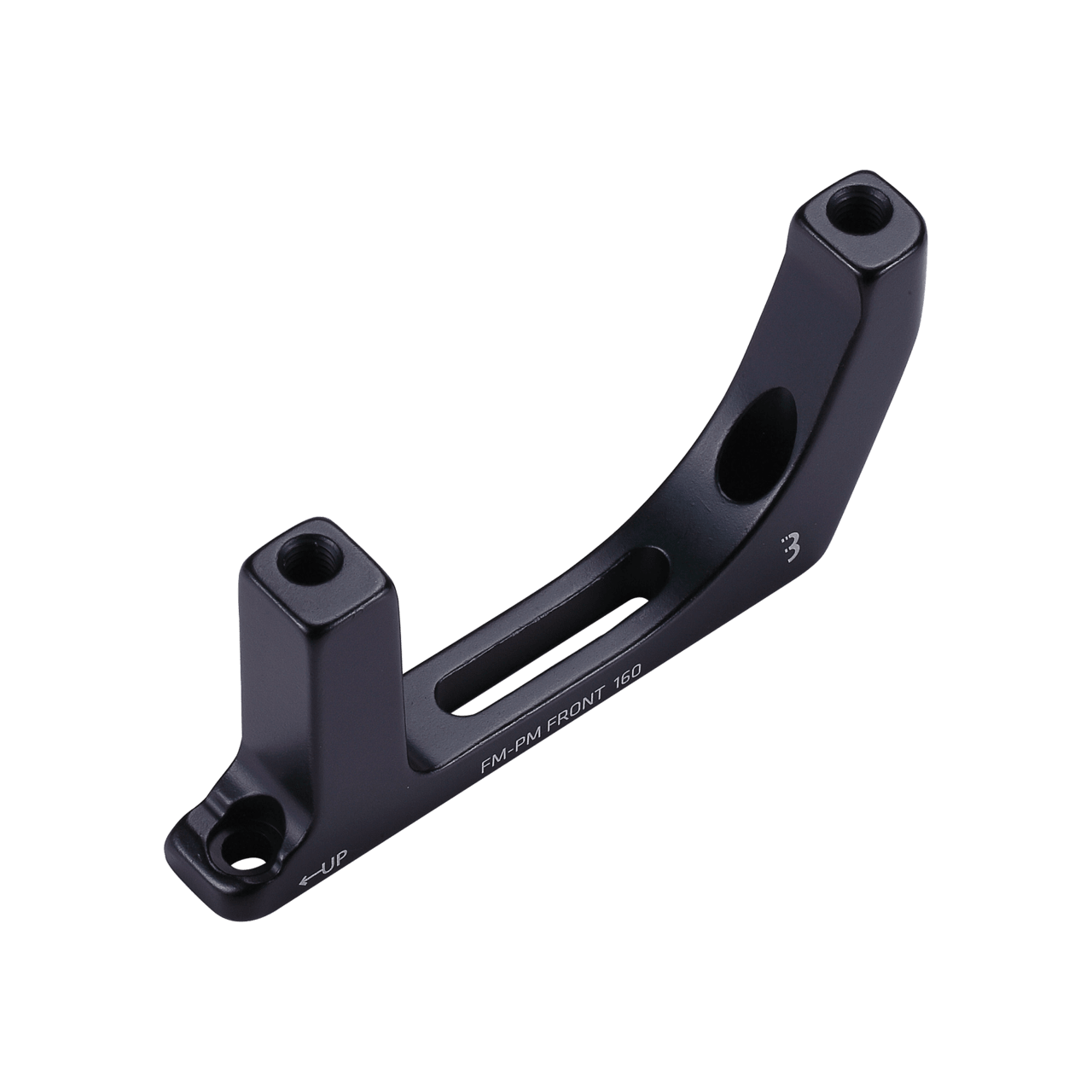 BBB Cycling kerékpáros féktárcsa adapter BBS-97F PowerMount, első féktárcsához, flatmount, 160mm FM to PM