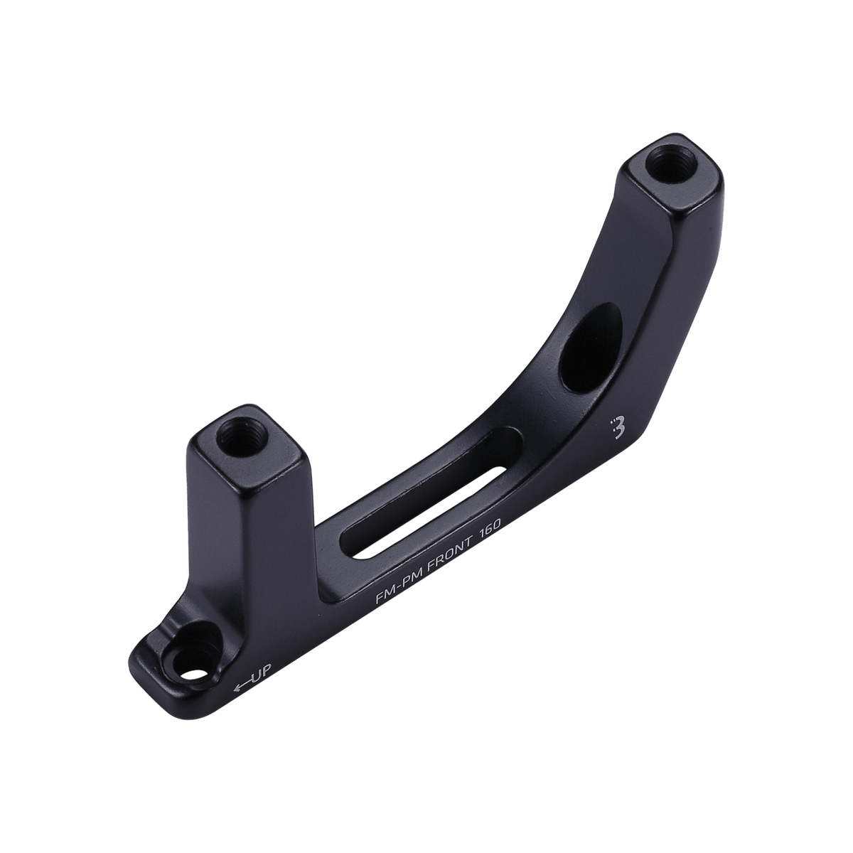 BBB Cycling kerékpáros féktárcsa adapter BBS-97F PowerMount, első féktárcsához, flatmount, 160mm FM to PM