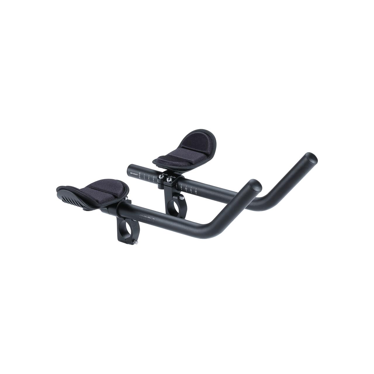 BBB Cycling kerékpáros időfutam könyöklő BHB-60 AeroMax, alumínium, 25.4 és 31.8mm, ergonomikus forma, 350mm hosszú, fekete