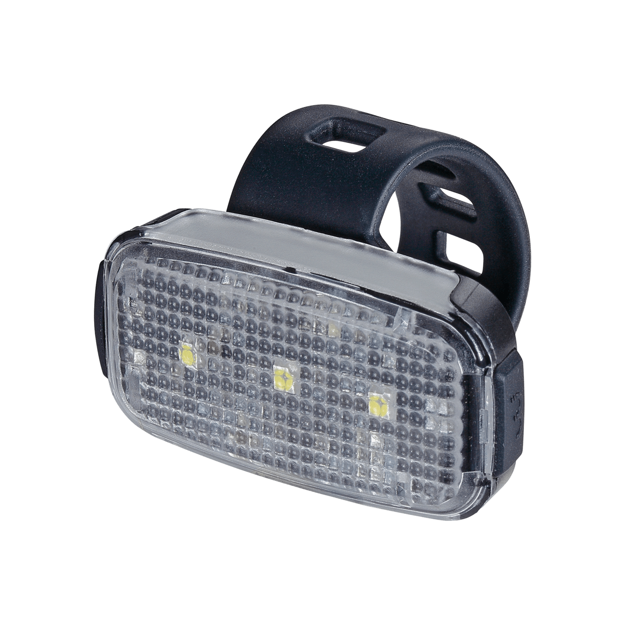 BBB Cycling kerékpáros első lámpa BLS-146 Spot, 24 lumen, 3 mód, micro USB tölthető 300mAh akku, gumis felfogatással