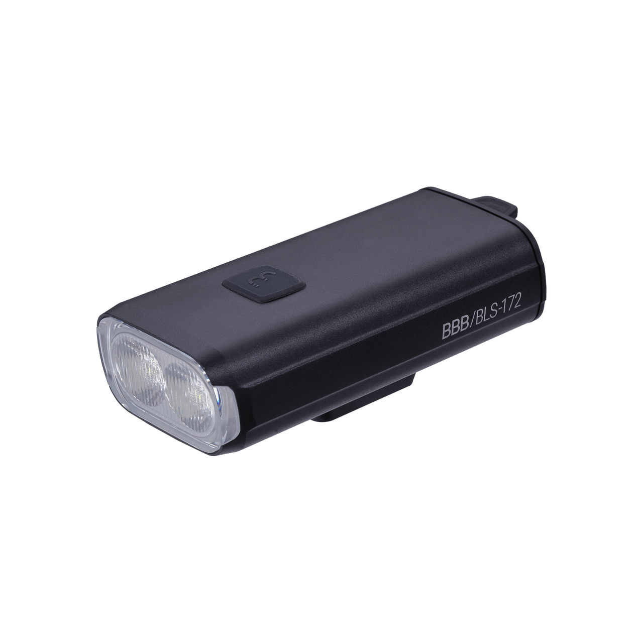 BBB Cycling kerékpáros első lámpa BLS-172 StrikeDuo, 1600 lumen, 7 mód, USB-C tölthető 5200 mAh akku, gumis felfogatással, távirányító kompatibilis (BLS-179)