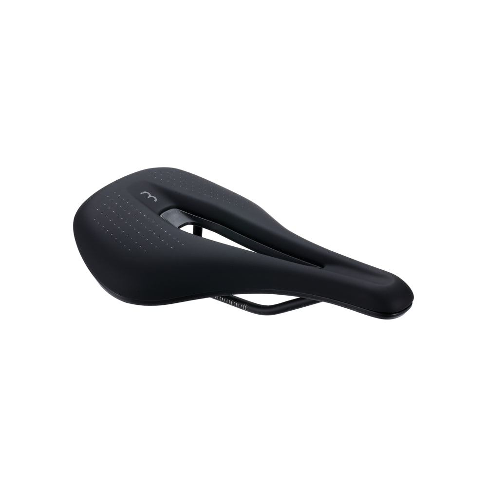 BBB Cycling kerékpáros nyereg BSD-173 Echelon Pro, unisex, sportos kerékpározási testtartáshoz, 155mm széles, fekete