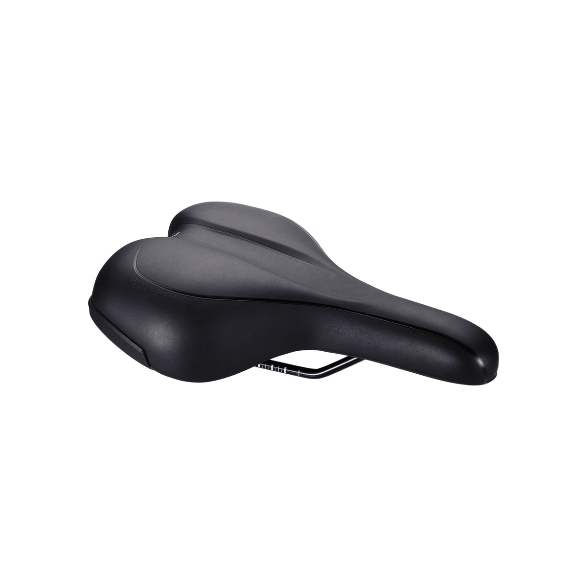 BBB Cycling kerékpáros nyereg BSD-92 Meander Active, unisex, aktív kerékpározási testtartáshoz, 185mm széles, fekete