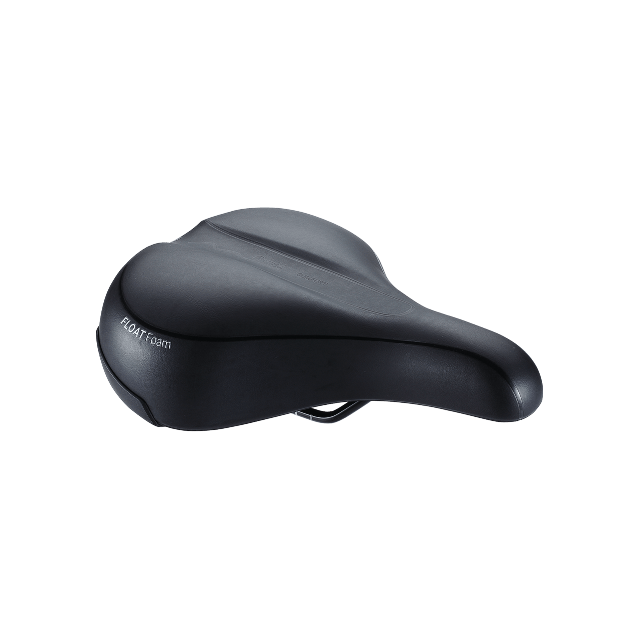 BBB Cycling kerékpáros nyereg BSD-93 Meander Relaxed, unisex, laza kerékpározási testtartáshoz, 205mm széles, fekete