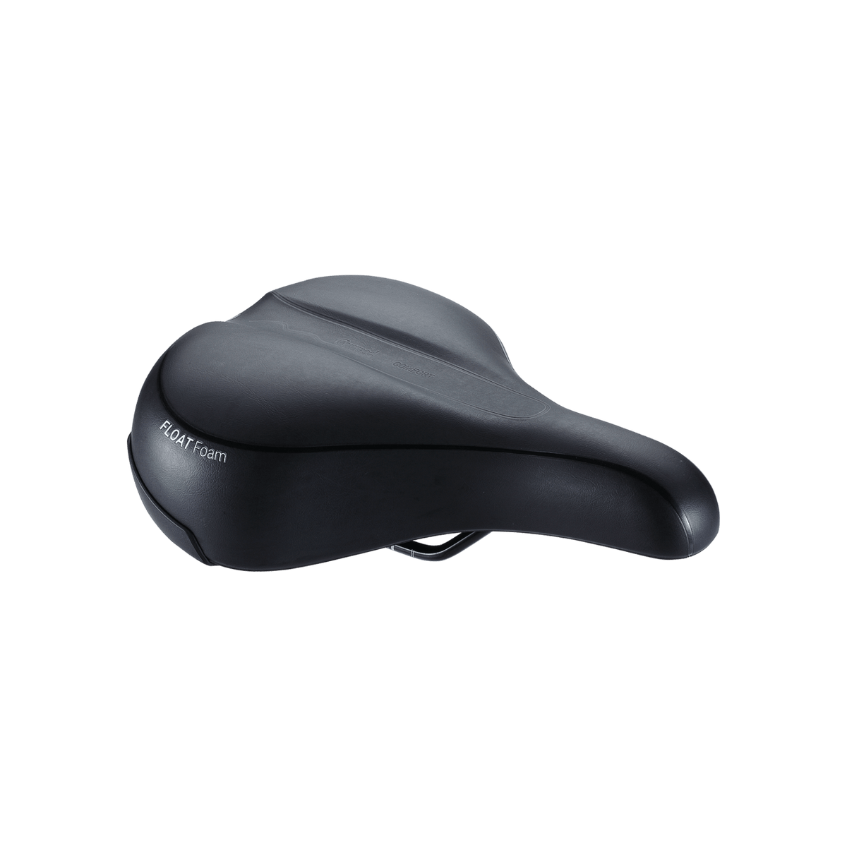 BBB Cycling kerékpáros nyereg BSD-93 Meander Relaxed, unisex, laza kerékpározási testtartáshoz, 205mm széles, fekete