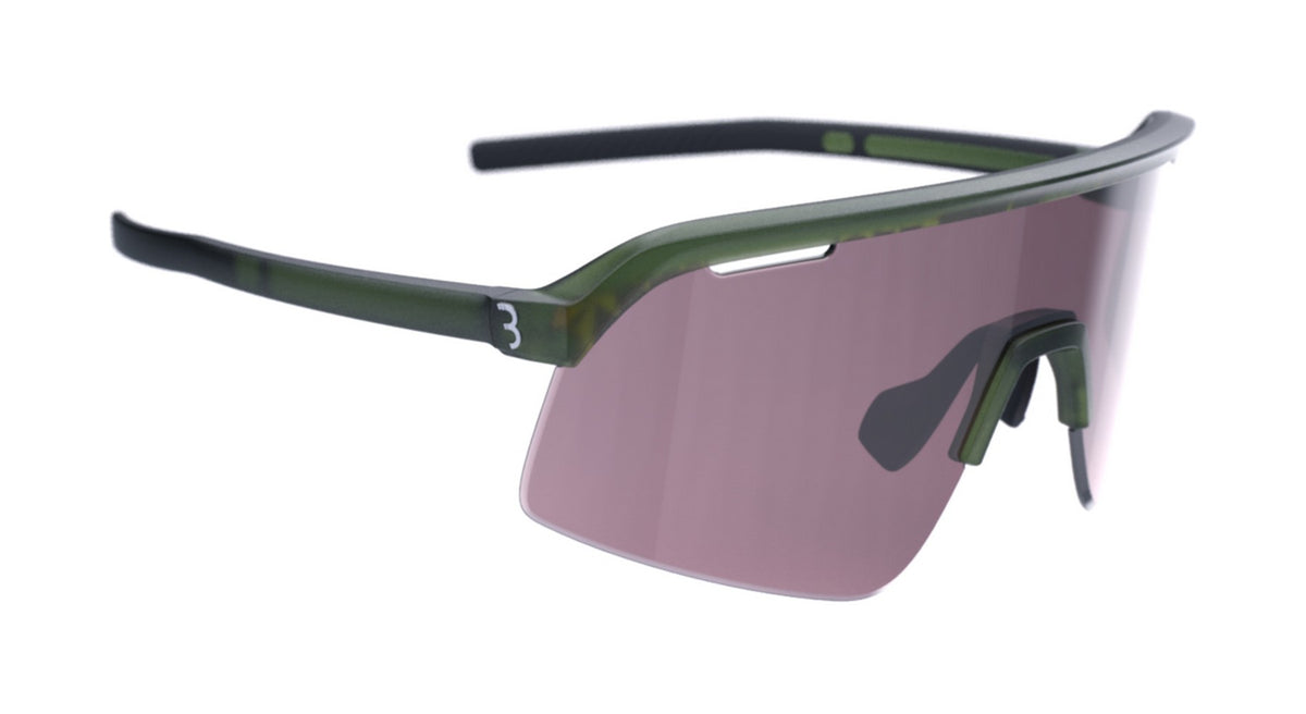 BBB Cycling kerékpáros sportszemüveg BSG-81 Valor Flux, matt zöld keret / HighContrast Flux természetes lencsékkel