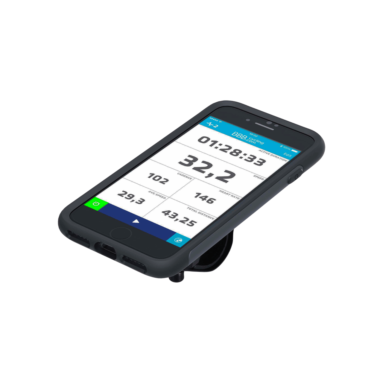 BBB Cycling kerékpáros telefontartó BSM-04 Patron i7, iPhone SE (2022) kompatibilis, fekete