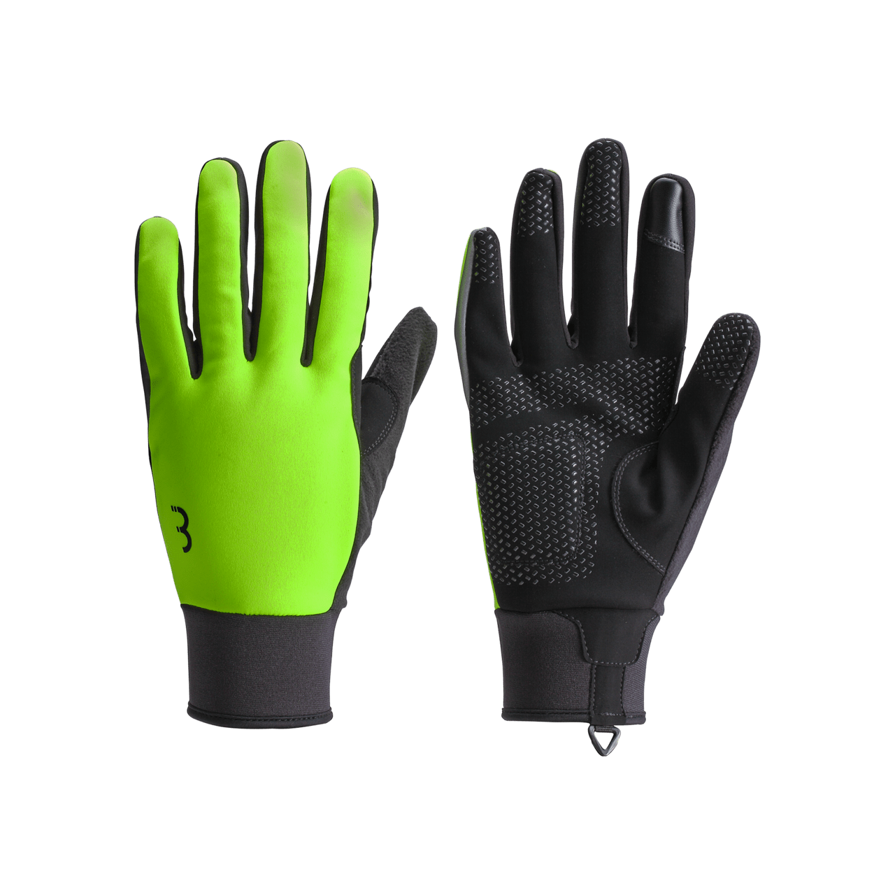 BBB Cycling kerékpáros téli kesztyű BWG-36 ControlZone, szélálló, enyhe téli időjáráshoz, neon sárga M
