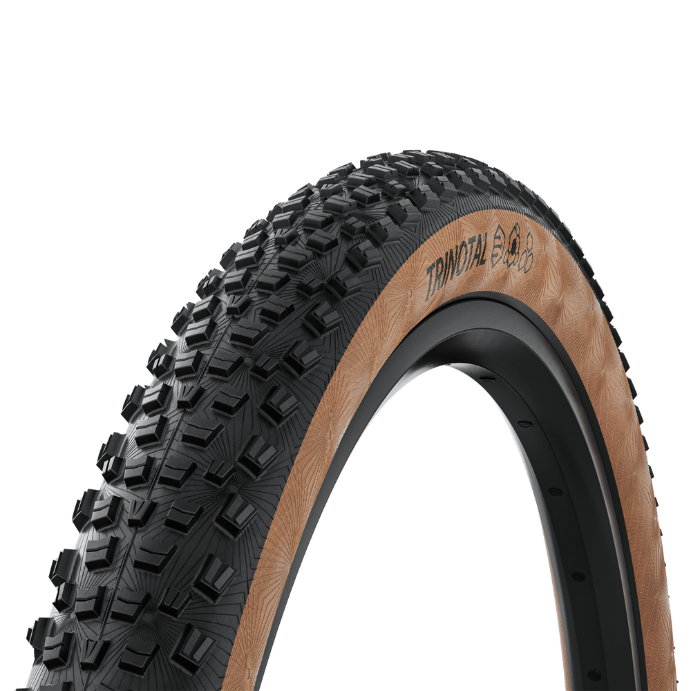 Continental MTB kerékpáros külső gumi 60-622 Trinotal Race Rapid 29x2,4, hookless felni kompatibilis, tubeless ready, fekete/tansparent hajtogathatós Skin