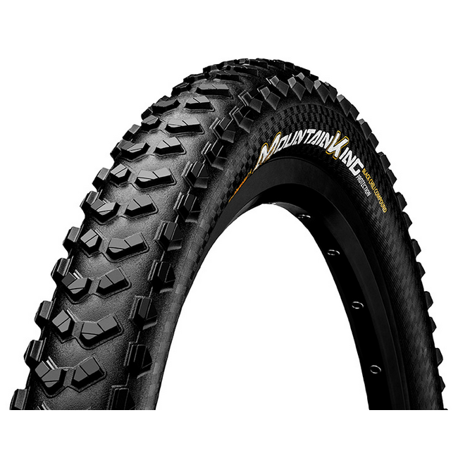Continental MTB kerékpáros külső gumi 58-622 Mountain King ShieldWall 29x2,3, hookless felni  kompatibilis, tubeless ready, fekete/fekete, Skin hajtogathatós