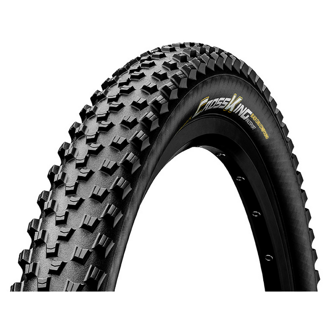 Continental MTB kerékpáros külső gumi 58-559 Cross King ShieldWall 26x2,3, hookless felni kompatibilis, tubeless ready, fekete/fekete, Skin hajtogathatós