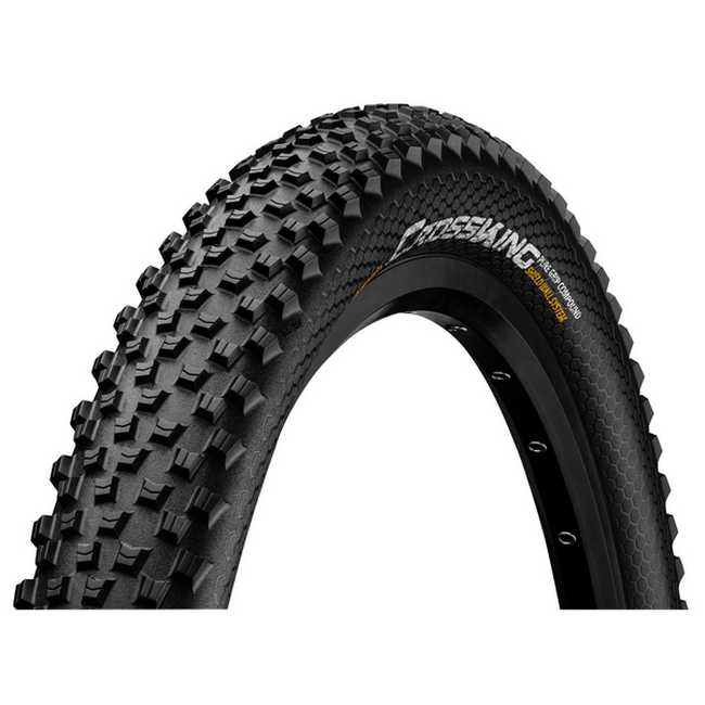 Continental MTB kerékpáros külső gumi 65-622 Cross King ShieldWall 29x2,6, hookless felni kompatibilis, tubeless ready, fekete/fekete hajtogathatós Skin