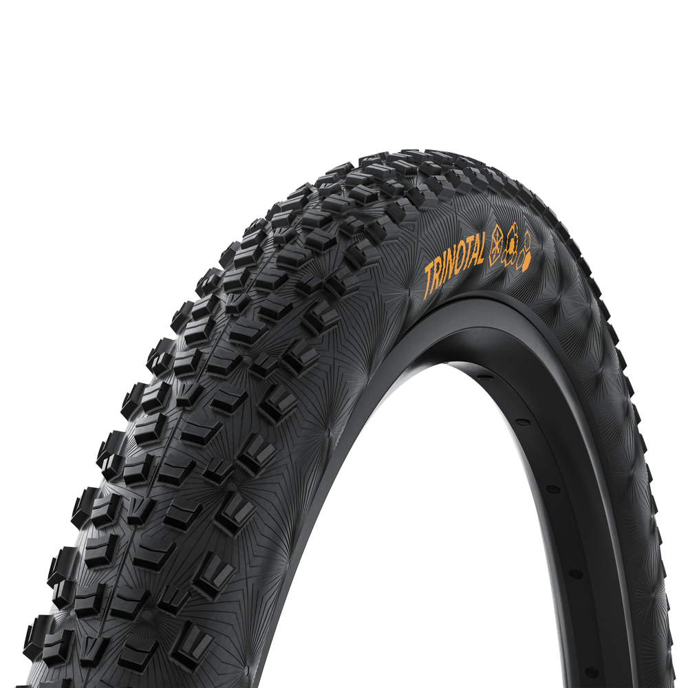 Continental MTB kerékpáros külső gumi 60-622 Trinotal Trail Rapid 29x2,4, hookless felni kompatibilis, tubeless ready, fekete/fekete hajtogathatós Skin