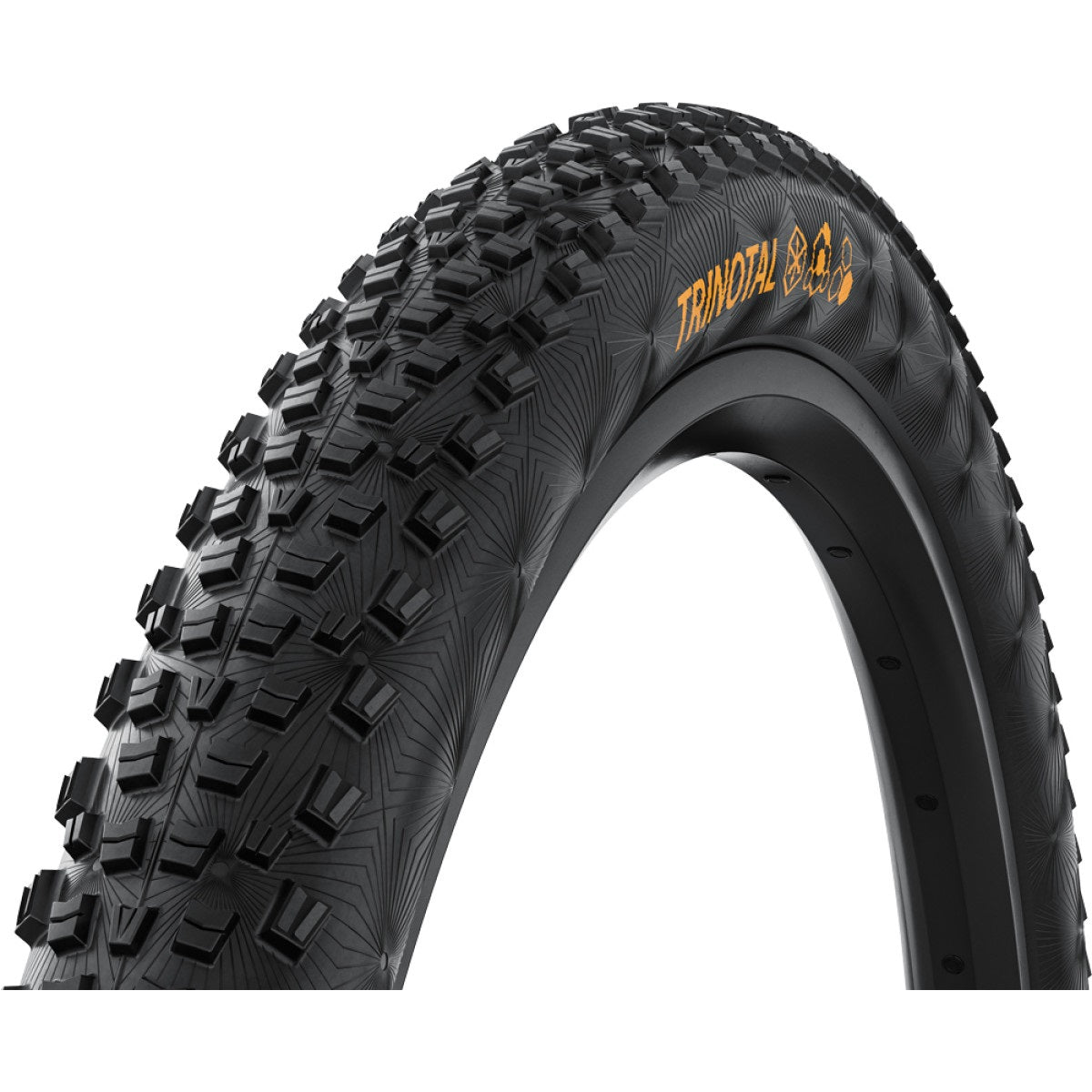 Continental MTB kerékpáros külső gumi 60-622 Trinotal Trail Grip 29x2,4, hookless felni kompatibilis, tubeless ready, fekete/fekete hajtogathatós Skin