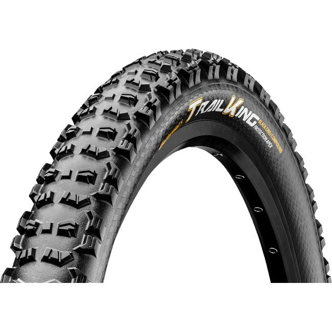 Continental MTB kerékpáros külső gumi 70-584 Trail King ProTection Apex 27,5x2,8, hookless felni kompatibilis, tubeless ready, fekete/fekete, hajtogathatós SL