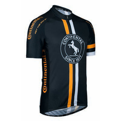 Continental kerékpáros mez fekete/sárga XL