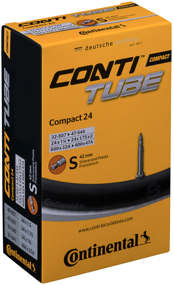 Continental kerékpáros belső gumi 32/47-507/544 Compact 24 S42 dobozos (Egységkarton: 25 db)