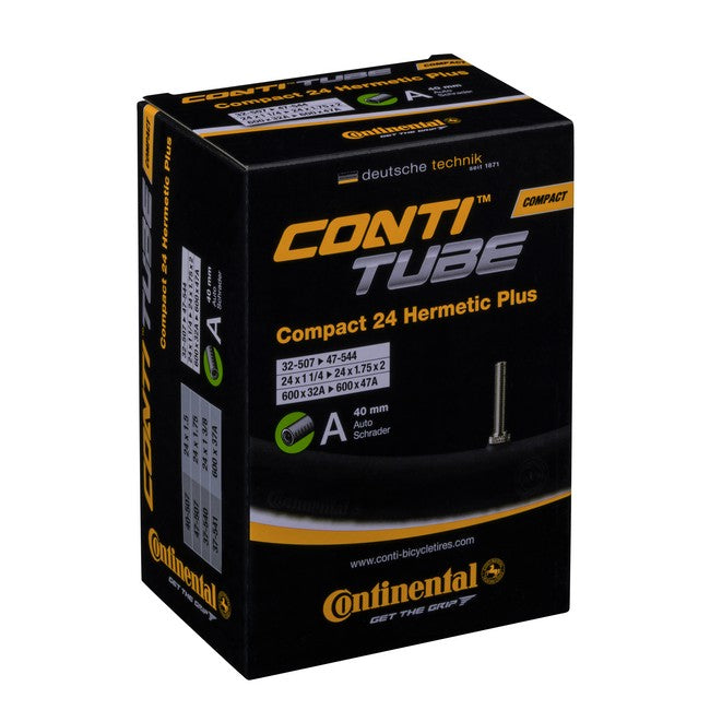 Continental kerékpáros belső gumi 50/62-406/451 Compact 20 wide Hermetic Plus A40 dobozos (Egységkarton: 25 db)