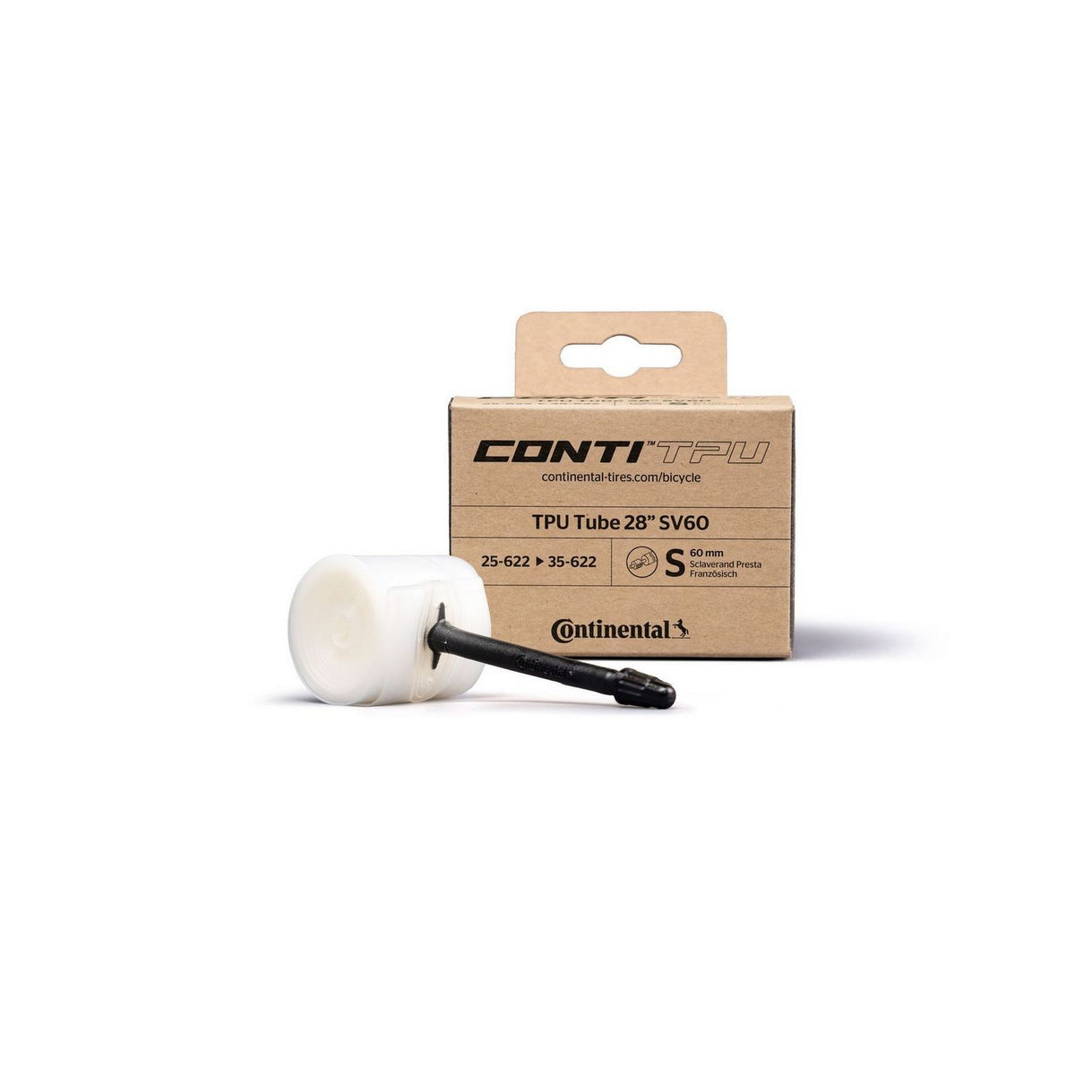 Continental kerékpáros TPU belső 25/35-622 TPU 28" S80 dobozos (Egységkarton: 25 db)